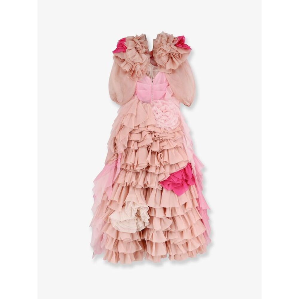 Dolce & Gabbana Women Chiffon Long Dress With Bustier - Picture 2 of 3